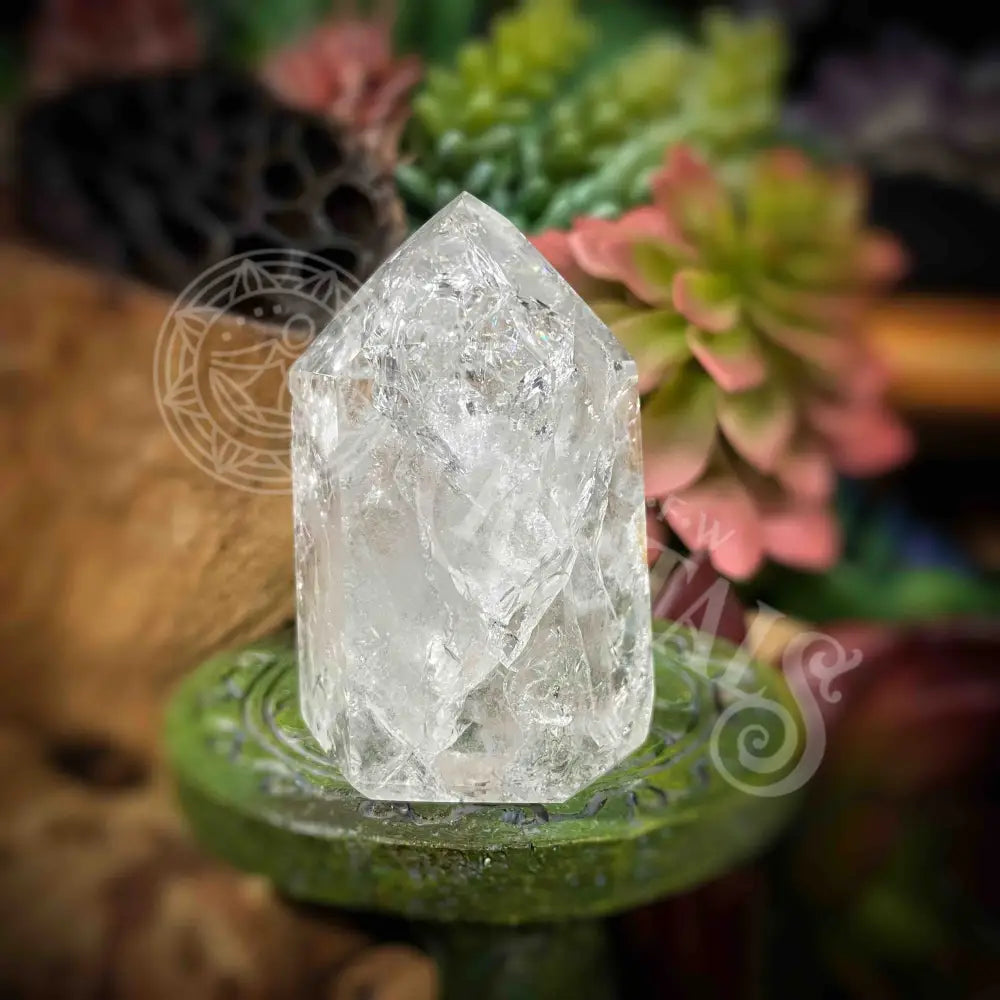 Crackle Quartz Tower -B599 Crystals -