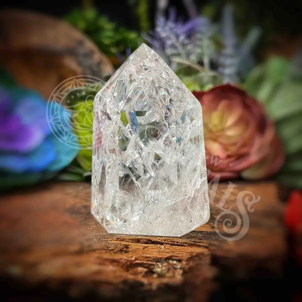 Crackle Quartz Tower -B600 Crystals -