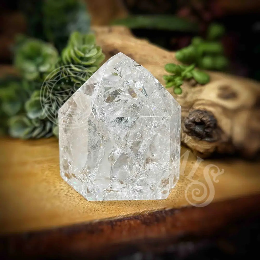 Crackle Quartz Tower -B603 Crystals -