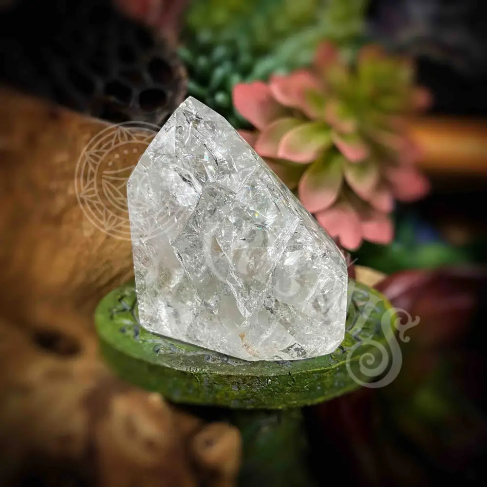 Crackle Quartz Tower -B606 Crystals -