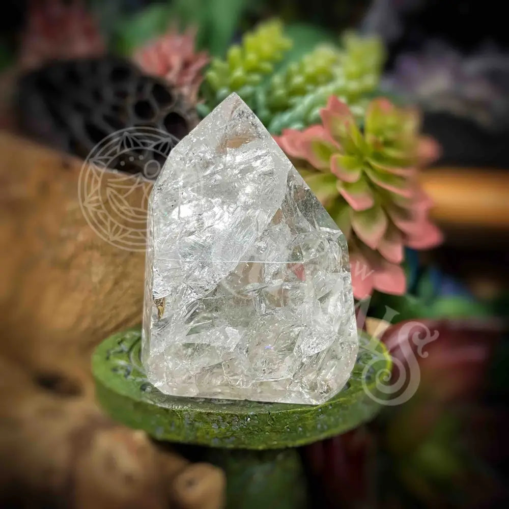 Crackle Quartz Tower -B610 Crystals -