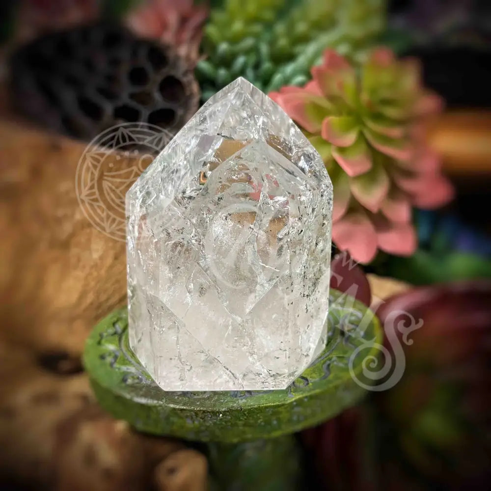 Crackle Quartz Tower -B617 Crystals -