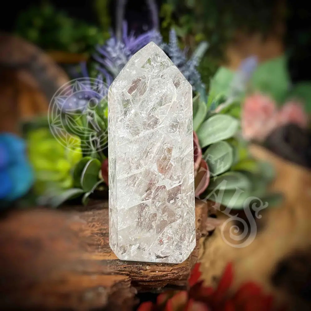 Crackle Quartz Tower -B619 B619-Crkle Qtz Crystals -