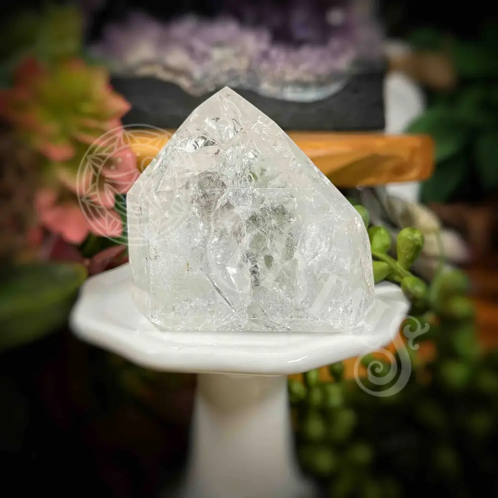 Crackle Quartz Tower -B621 B621-Crkle Qtz Crystals -