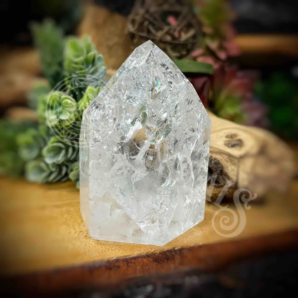 Crackle Quartz Tower -B626 B626-Crkle Qtz Crystals -