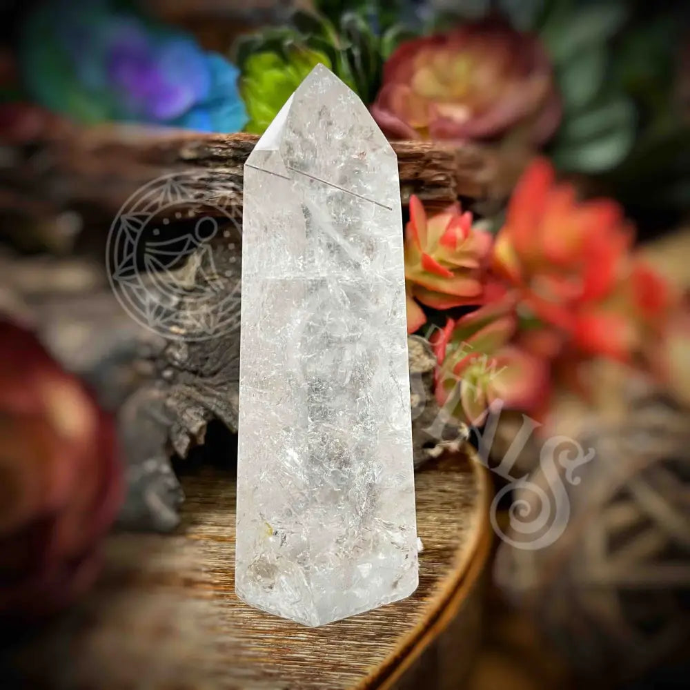 Crackle Quartz Tower -B628 B628-Crkle Qtz Crystals -