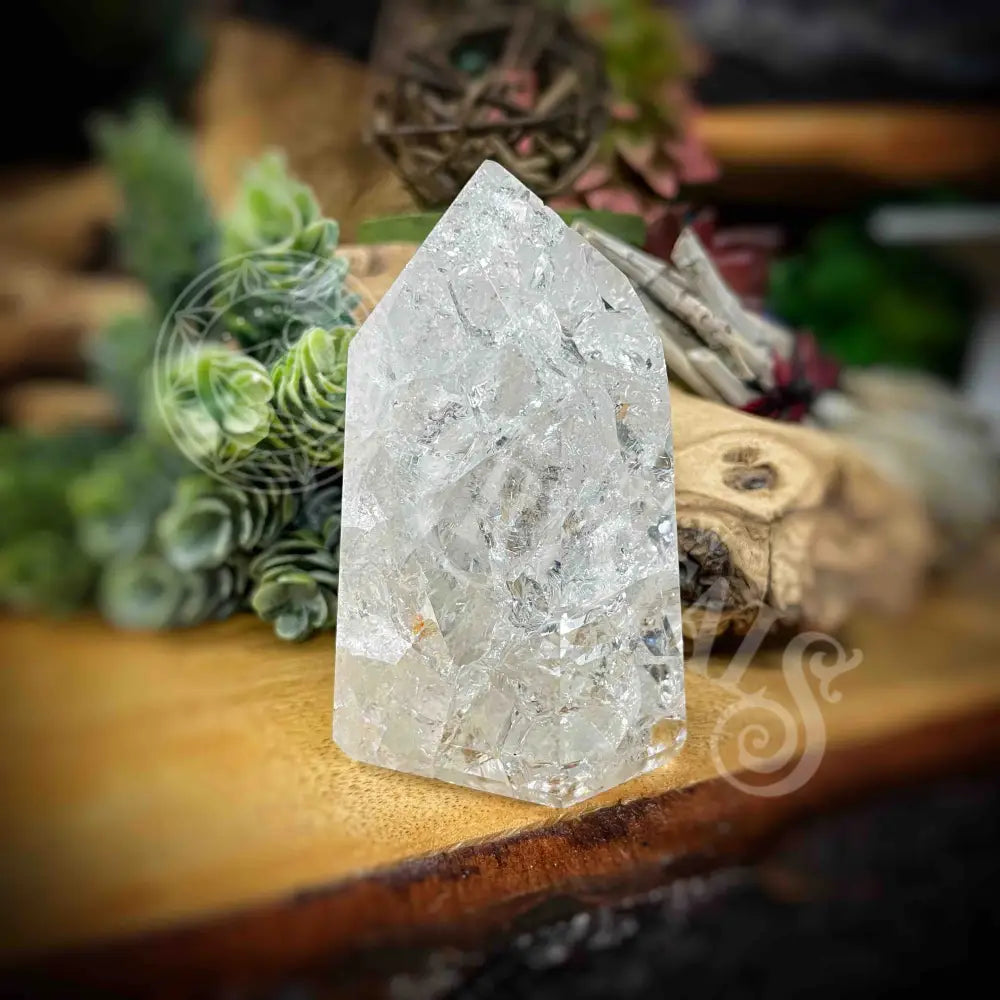 Crackle Quartz Tower -B630 B630-Crkle Qtz Crystals -