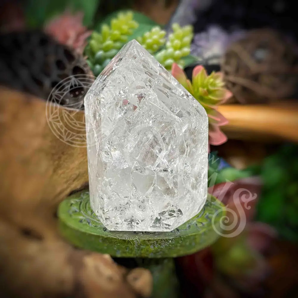 Crackle Quartz Tower -B634 B634-Crkle Qtz Crystals -