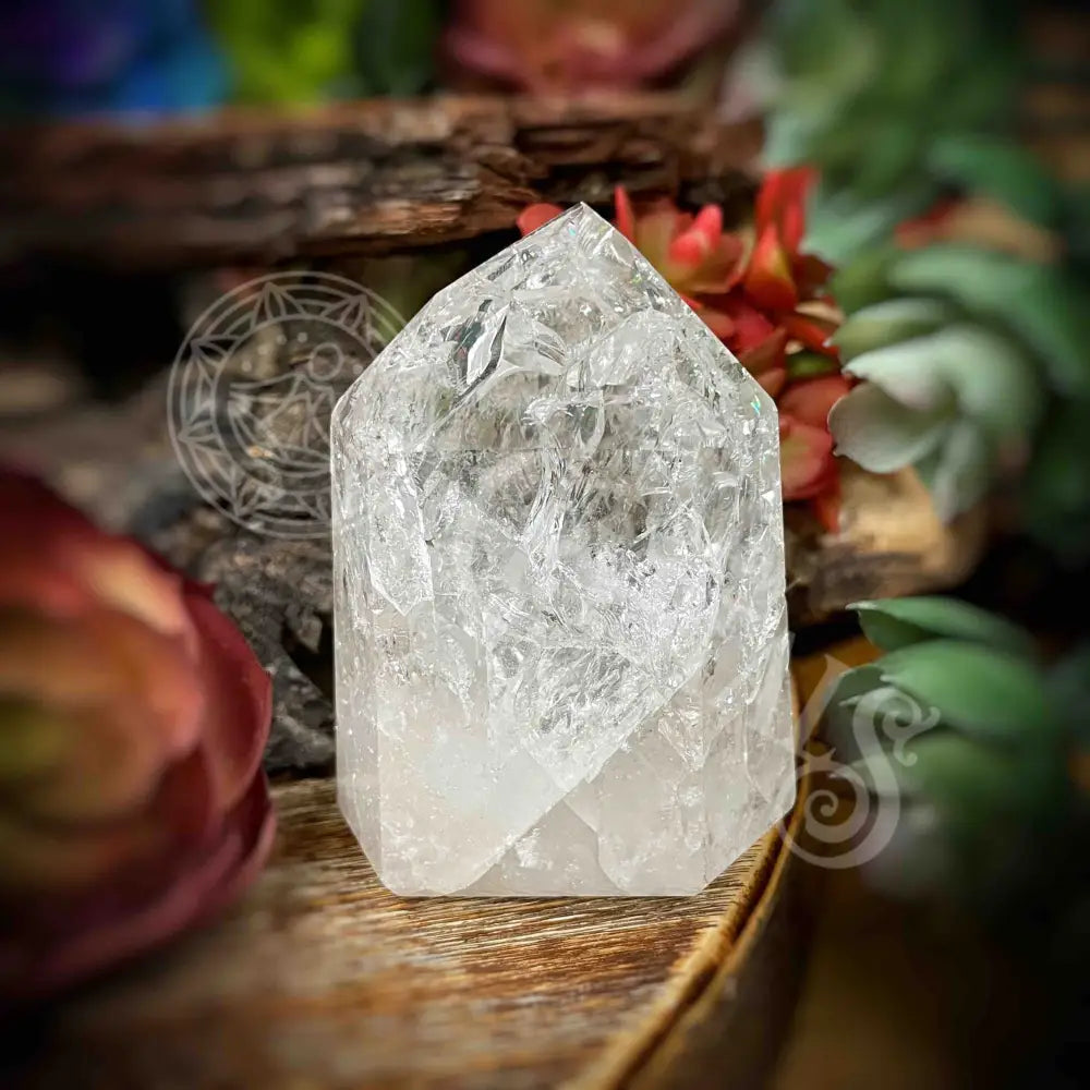 Crackle Quartz Tower -B635 B635-Crkle Qtz Crystals -