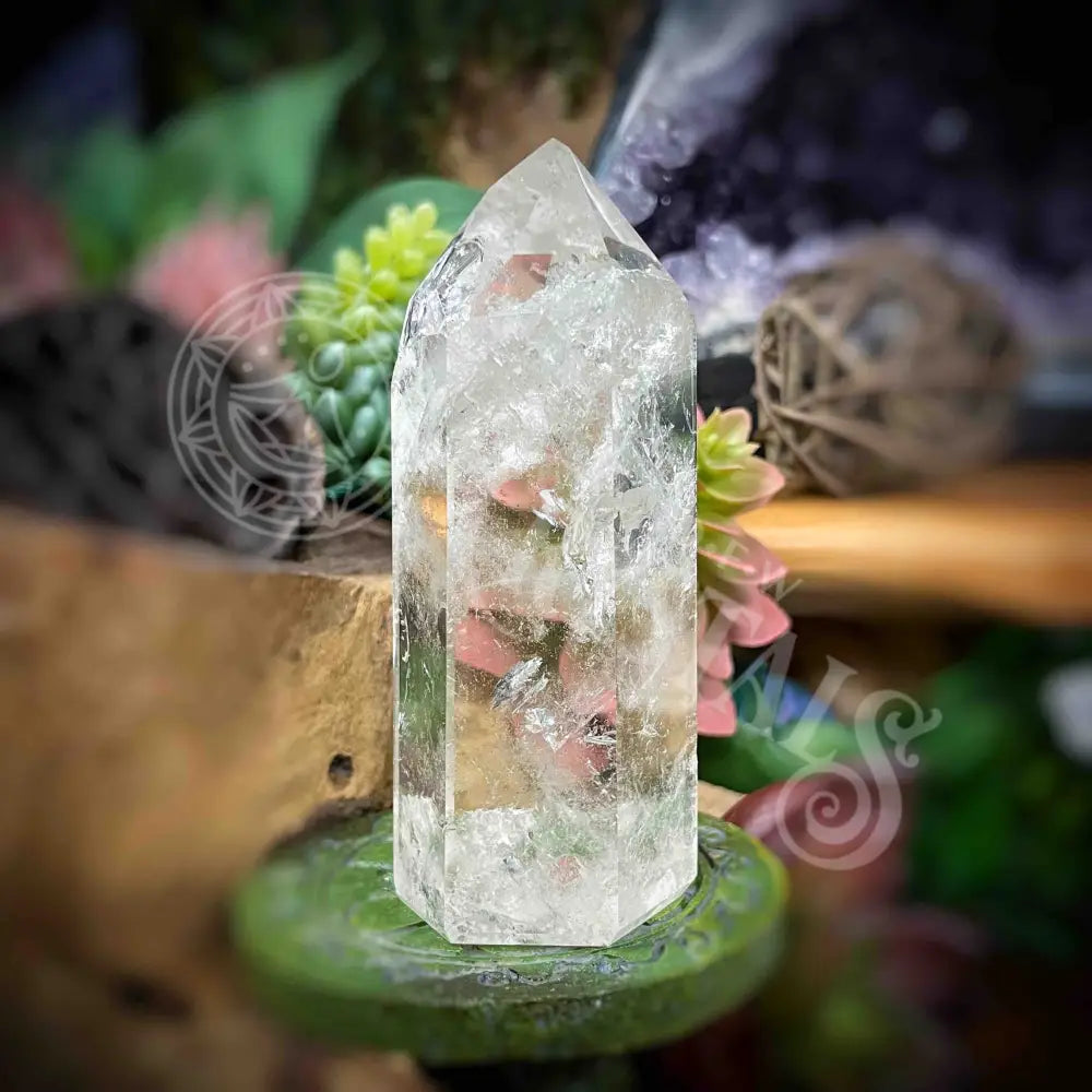 Cracklequartz Tower -B632 B632-Crkle Qtz Crystals -