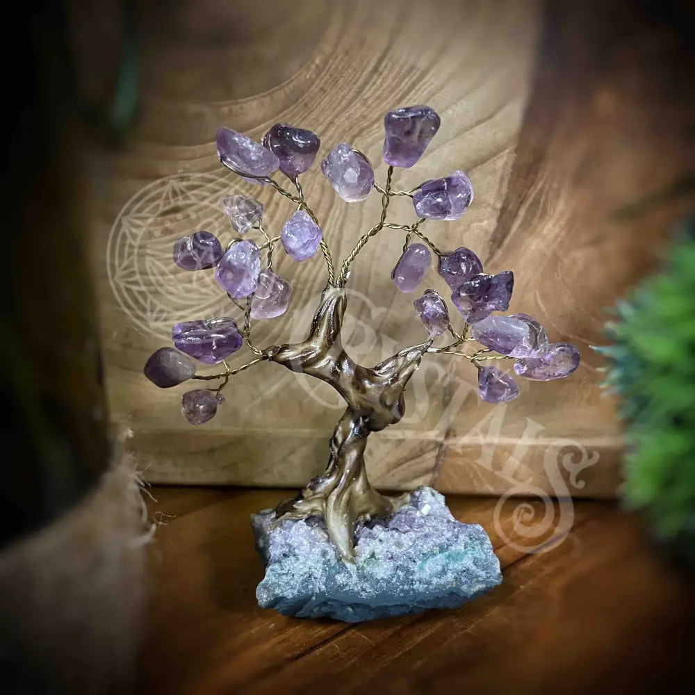 Crystal Tree - Of Life Money Feng Shui Multi Choice 5.0’ 5.9’ Amethyst Accessories Trees