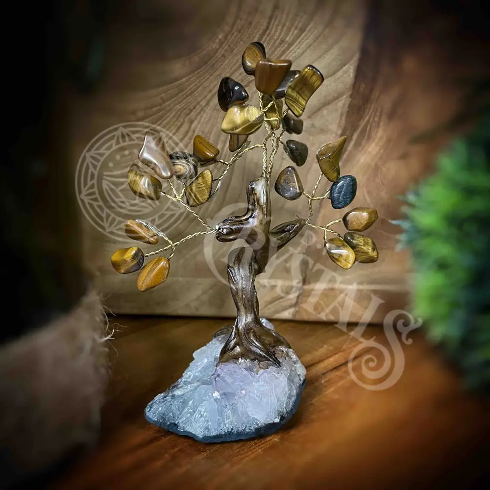 Crystal Tree - Of Life Money Feng Shui Multi Choice 5.0’ 5.9’ Tiger Eye Accessories Trees