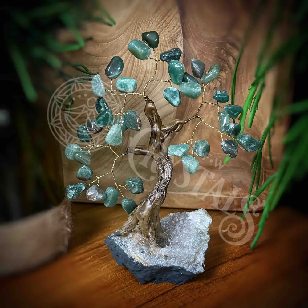 Crystal Tree - Of Life Money Feng Shui Multi Choice 6.0’ 7.0’ Green Aventurine Accessories Trees