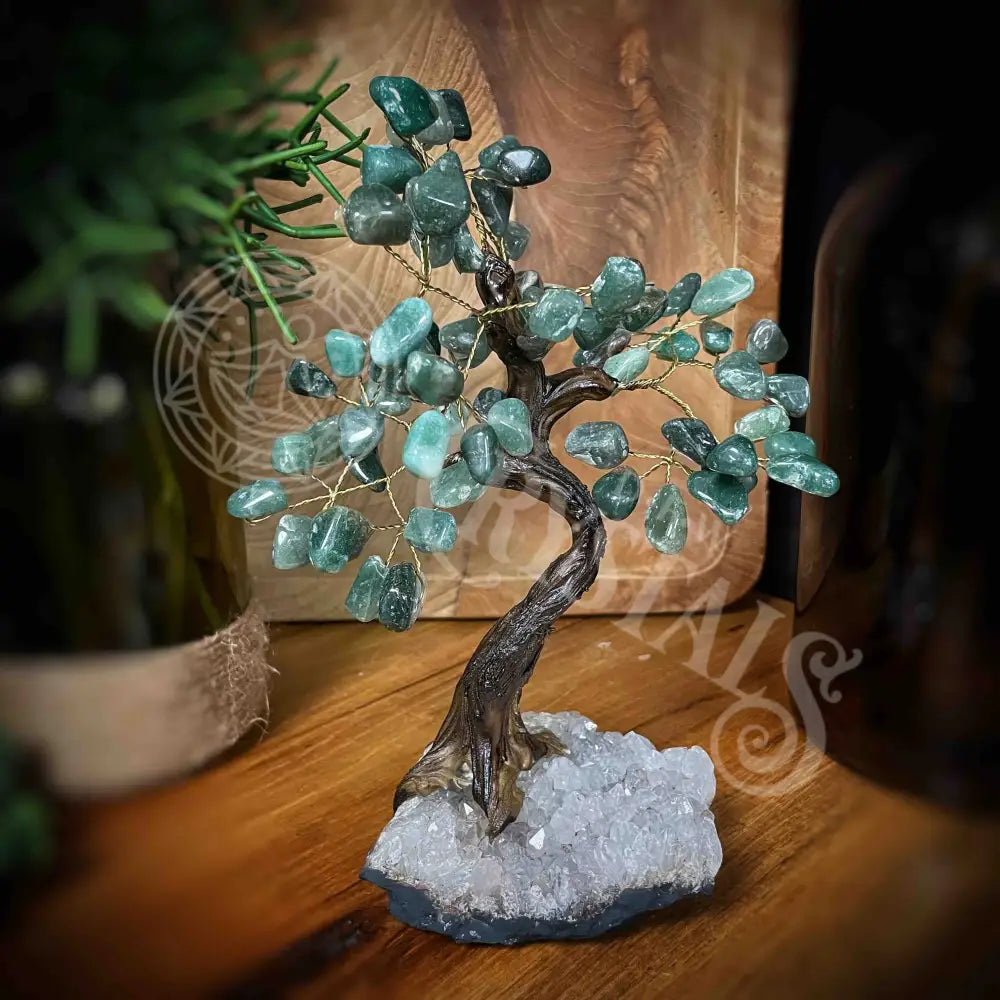 Crystal Tree - Of Life Money Feng Shui Multi Choice 8.5-9.5’ Green Aventurine Accessories Trees