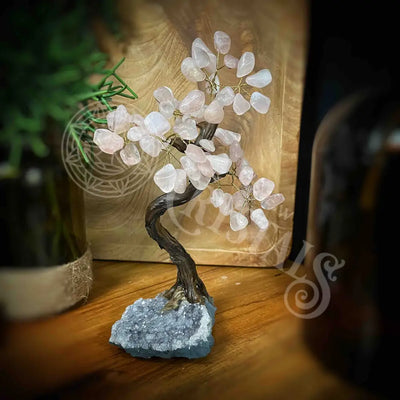 Crystal Tree - Of Life Money Feng Shui Multi Choice 8.5-9.5’ Rose Quartz Accessories Trees