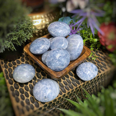 Blue Calcite - Palmstone