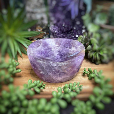 Amethyst  - Bowl, Tray, Dish - 4" x 3.6" x 2"