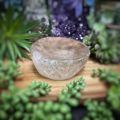 Smoky Quartz - Bowl, Tray, Dish - 4" x 4" x 1.8"