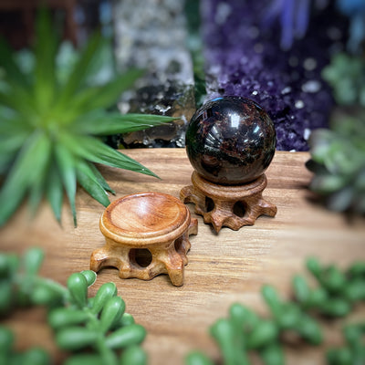 Wooden Sphere Holder - Multi Choice