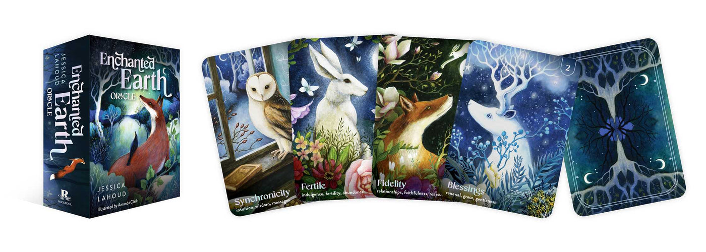 Enchanted Earth Oracle by Jessica Lahoud: Flashcards; 96 pages / English