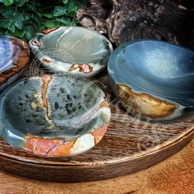 Bowl Offering Soap Dish - Desert (Polychrome) Jasper