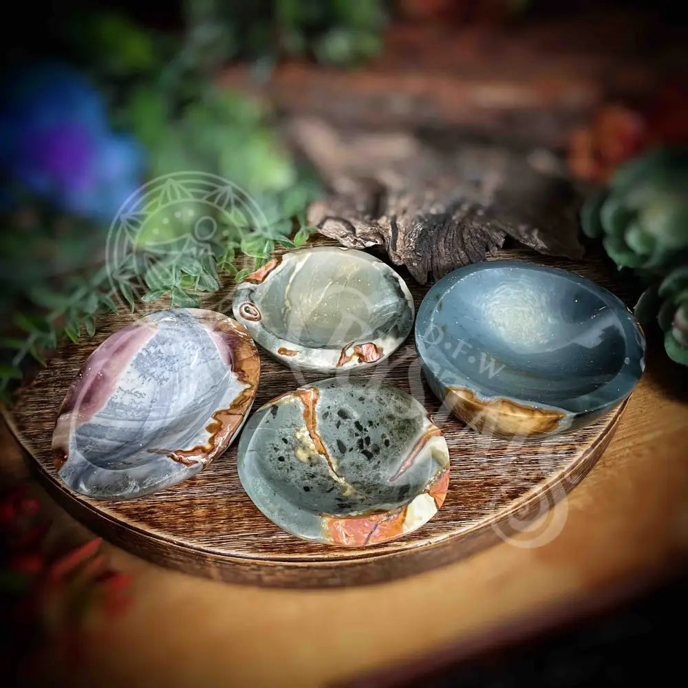 Bowl Offering Soap Dish - Desert (Polychrome) Jasper