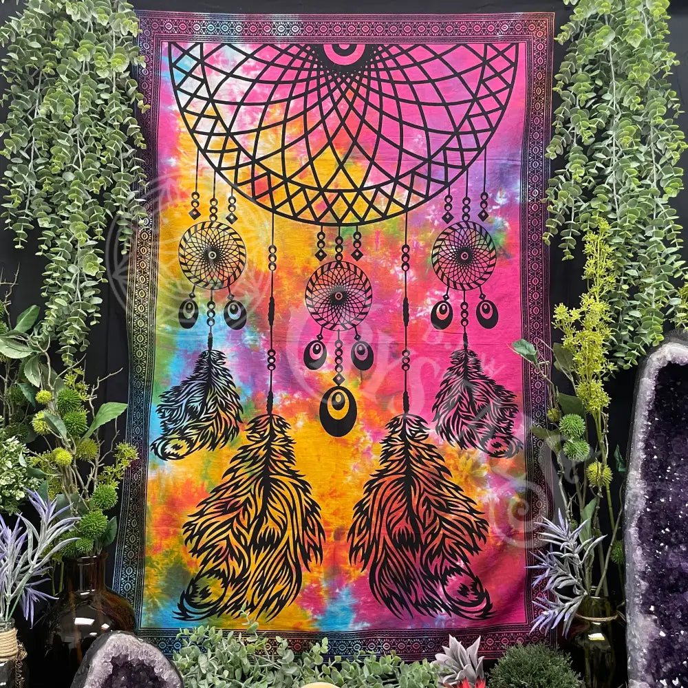 Tapestry - Dream Catcher 30 X 40 Meditation Tools Tapestries