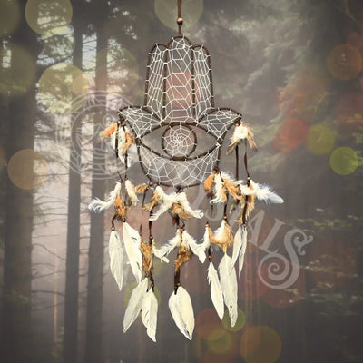 Dream Catcher - Hamsa Aka Hand Of Fatima Brown