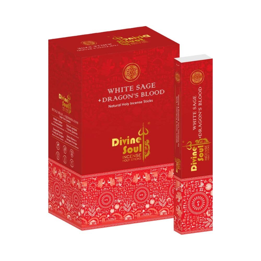 White Sage + Dragons Blood - Divine Soul - Incense