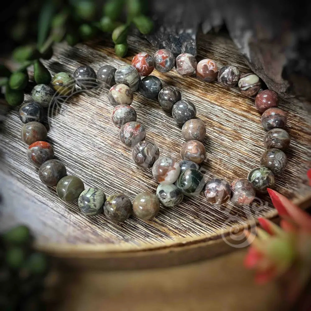 Fancy Jasper - Bracelet 10Mm Crystals