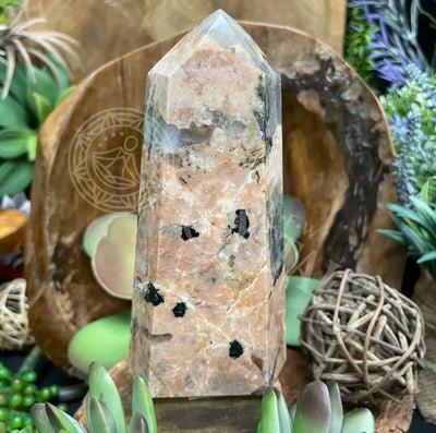 Tower Point Obelisk - Feldspar Multi Sizes 4.3 7.25 C 5.25 Crystals