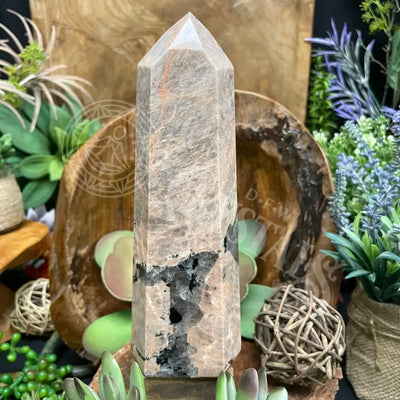 Tower Point Obelisk - Feldspar Multi Sizes 4.3 7.25 E Crystals