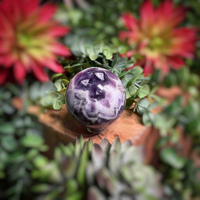 Chevron Amethyst - Spheres 1.6" - 2"