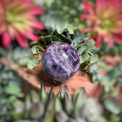 Chevron Amethyst - Spheres 1.6" - 2"