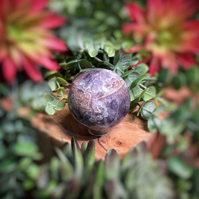 Chevron Amethyst - Spheres 1.6" - 2"