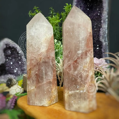 Tower Point Obelisk - Fire Quartz 8.25 8.4 Crystals