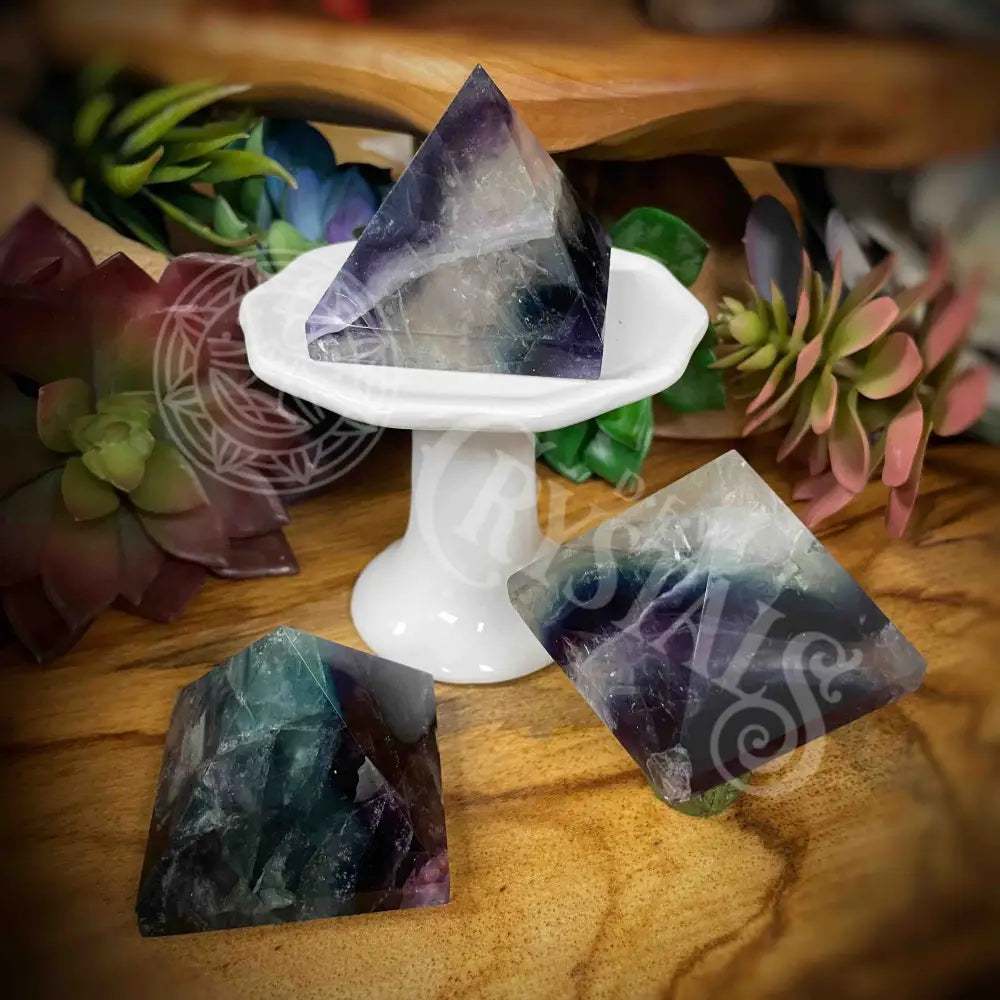 Fluorite - 2’ Pyramid Crystals