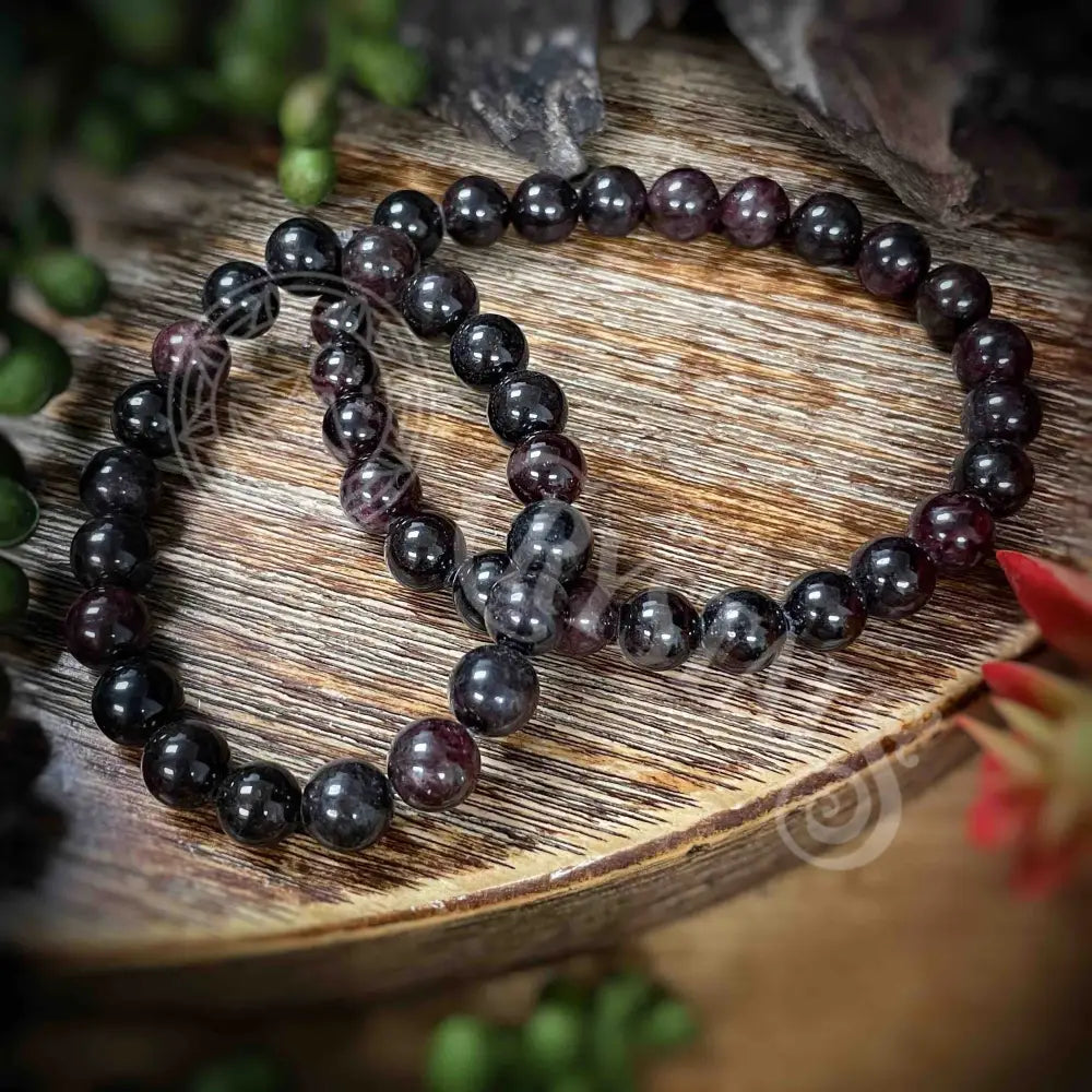 Garnet - Bracelet 8Mm Crystals