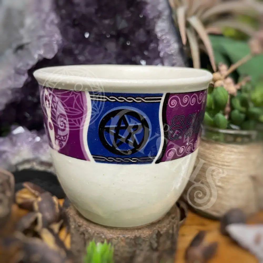 Small Smudge Pot - Ceramic Pagan 3 X 3.5