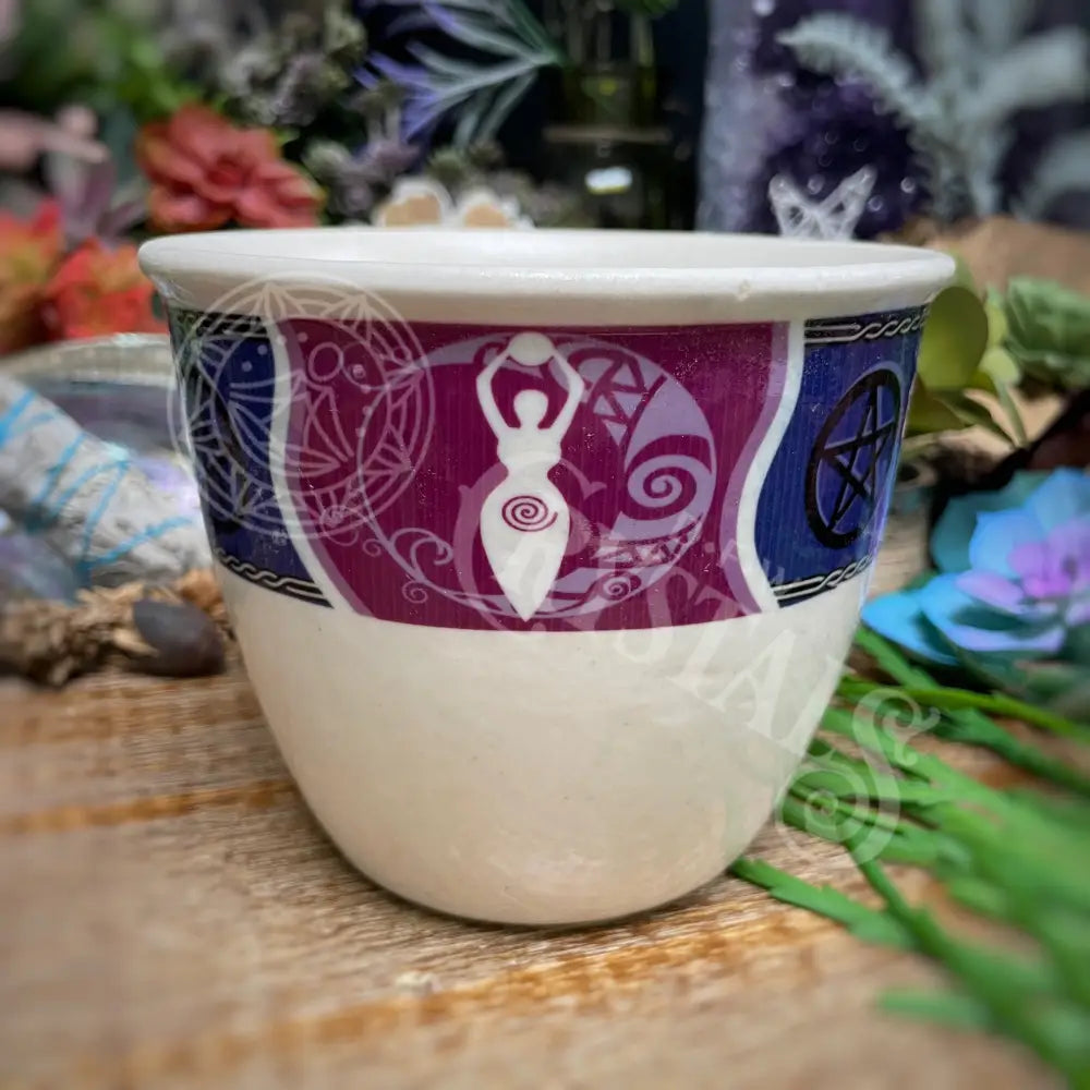 Smudge Pot - Ceramic Pagan 4 X 5