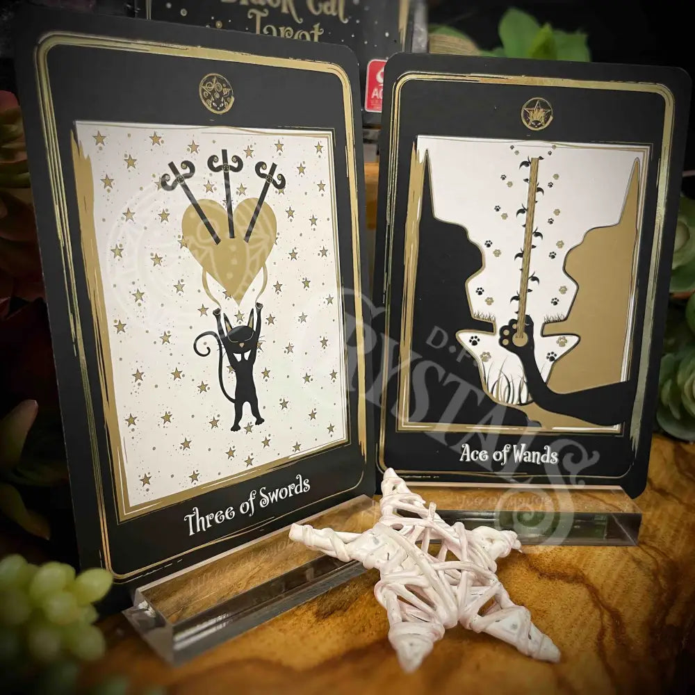 Golden Black Cat Tarot - 5.40’ X 3.75’ Decks