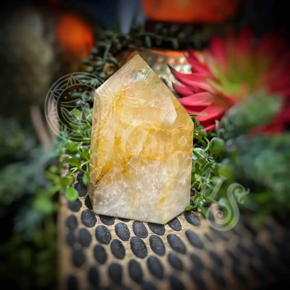 Golden Healer - 2.8’’ 5.25’’ Tower Point Obelisk B810-2.9’’ Crystals