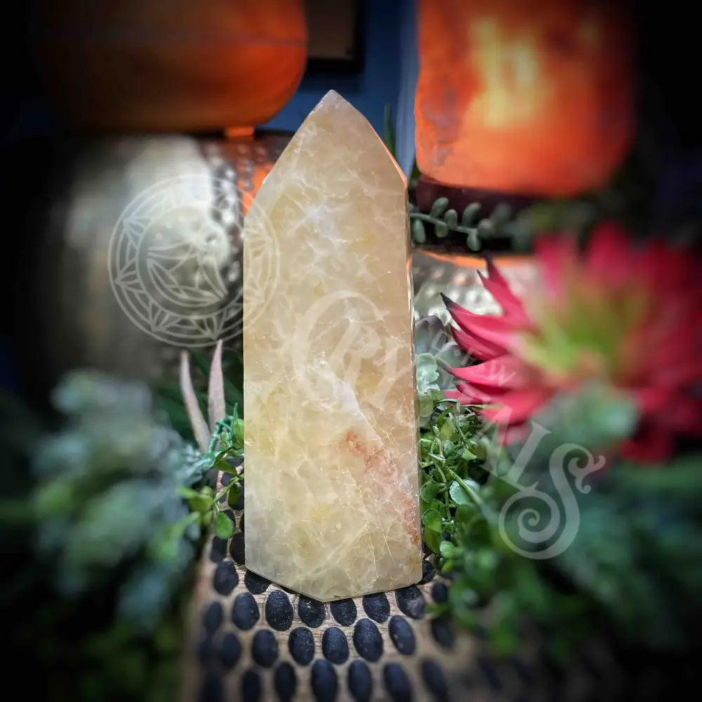 Golden Healer - 2.8’’ 5.25’’ Tower Point Obelisk B811-2.9’’ Crystals