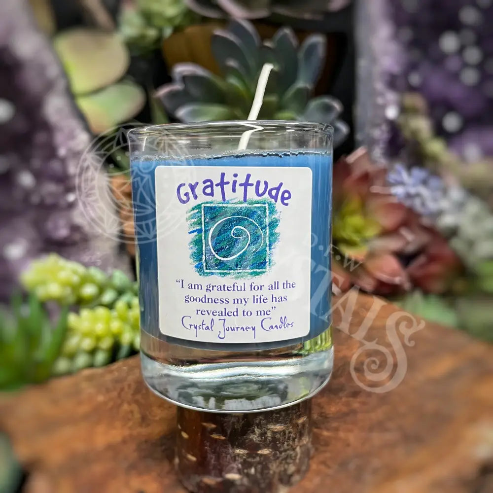 Soy Herbal Filled Votive - Gratitude