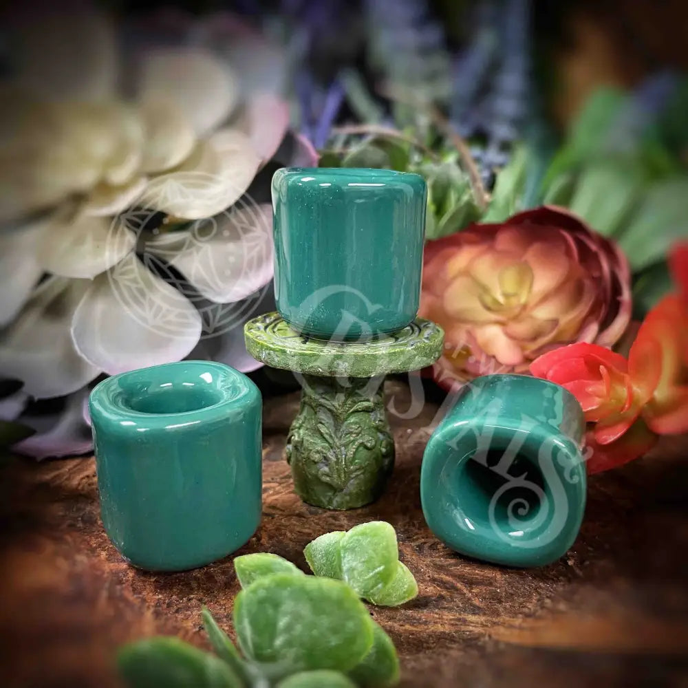 Green Charm Candle Holder -