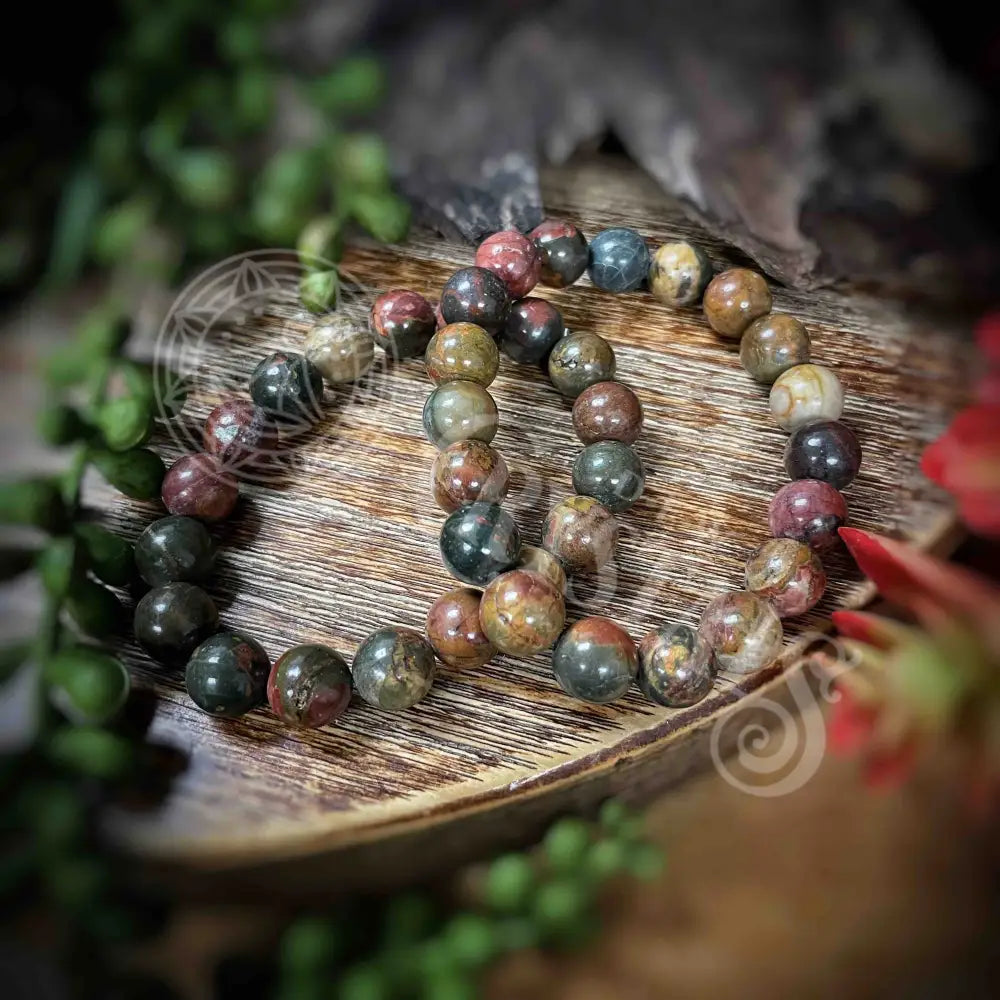 Bracelet - Indian Agate 10Mm Crystals