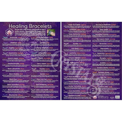 Information Charts Healing Bracelets Books - Cards