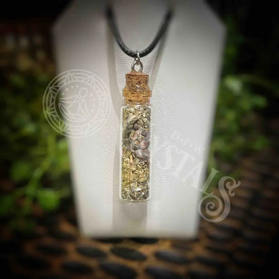 Intention Jar Necklace - Set 1 9 Leopard Skin Jasper