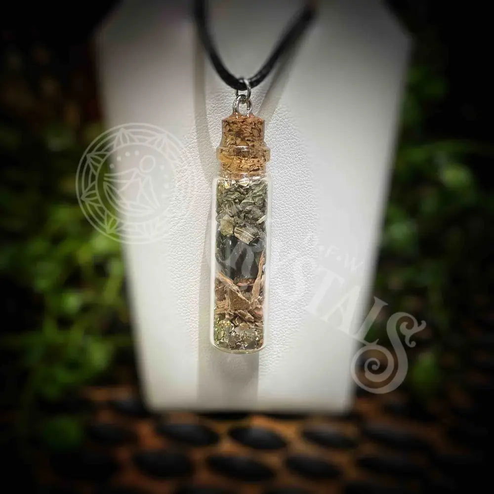 Intention Jar Necklace - Set 2 13 Gold Sheen Obsidian