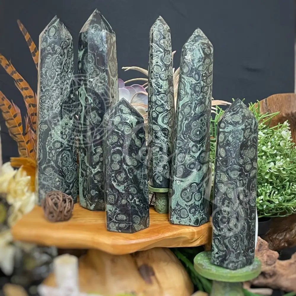 Tower Point Obelisk - Kambamba Jasper Multi Choice Crystals